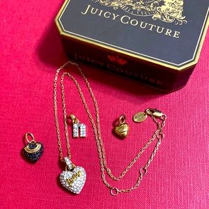 🖤Juicy couture💕necklace & charms